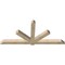 Ekena Millwork Kennewick Rough Sawn Timber Gable Bracket, Douglas Fir, 108"W x 49"H x 6"D x 6"F, 11/12 Pitch GBW108X49X0606KEN00RDF - alternate 4
